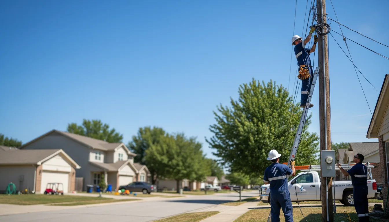 Residential electrician providing installation services in Harrison, GA